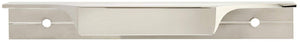 Amerock Cabinet Edge Pull Polished Nickel 4-3/16 inch (106 mm) Center to Center Extent 1 Pack Drawer Pull Drawer Handle Cabinet Hardware