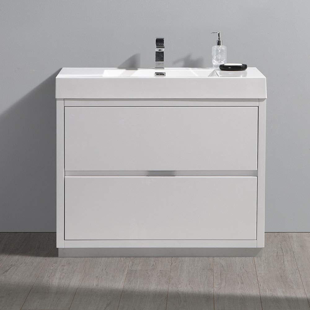 Fresca FCB8442GO-I Fresca Valencia 40" Gray Oak Free Standing Modern Bathroom Vanity