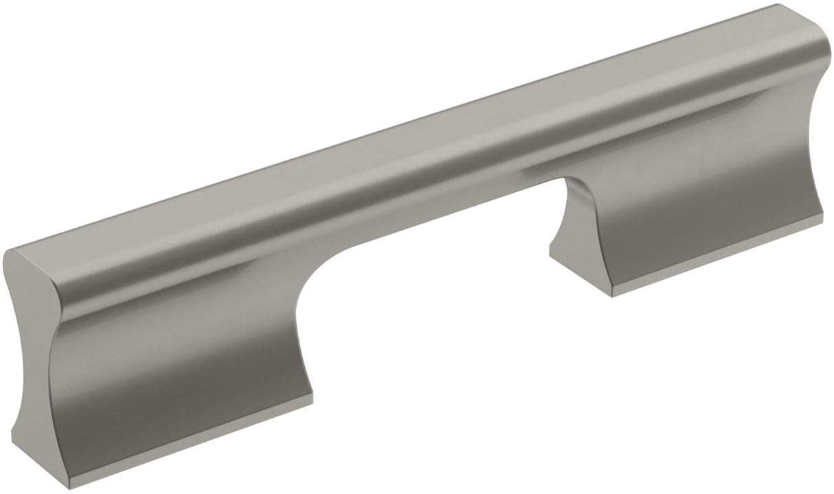 Amerock Cabinet Pull Satin Nickel 3-3/4 inch (96 mm) Center-to-Center Status 1 Pack Drawer Pull Cabinet Handle Cabinet Hardware