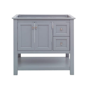 Fresca FCB2336GR Fresca Manchester 36" Gray Traditional Bathroom Cabinet