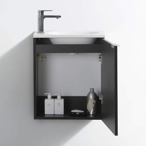 Fresca FCB8003WH-I Fresca Valencia 20" Glossy White Wall Hung Modern Bathroom Vanity