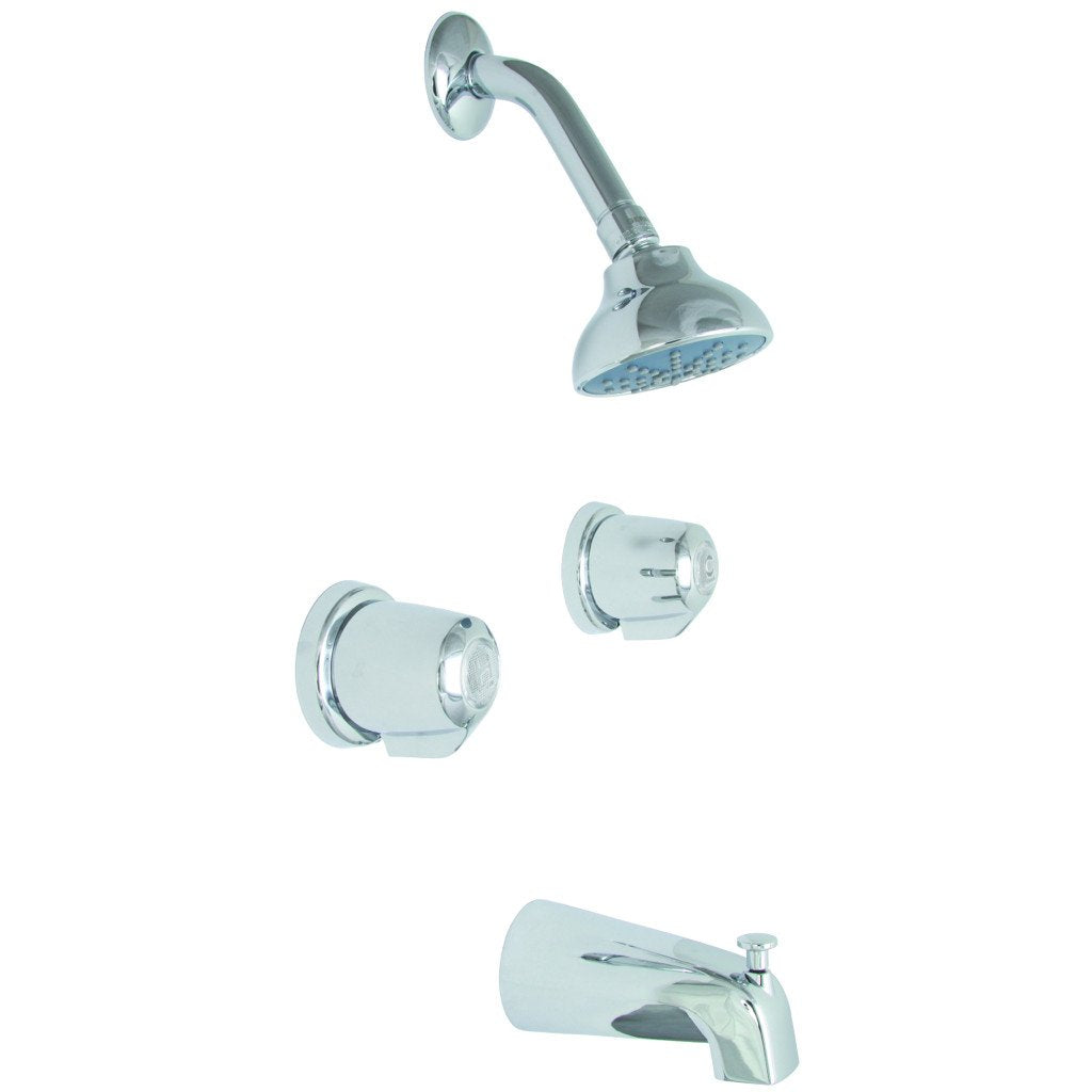 Gerber G004872083 Chrome Classics Two Handle Sliding Sleeve Escutcheon Tub & S...