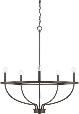 Capital Lighting 428551BZ Greyson 5 Light Chandelier Bronze