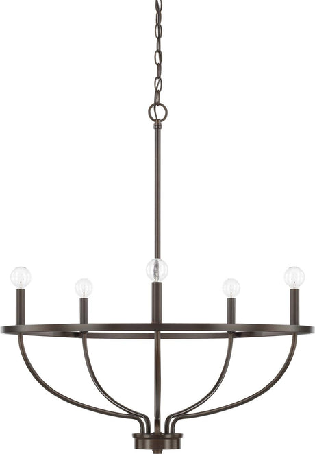 Capital Lighting 428551BZ Greyson 5 Light Chandelier Bronze