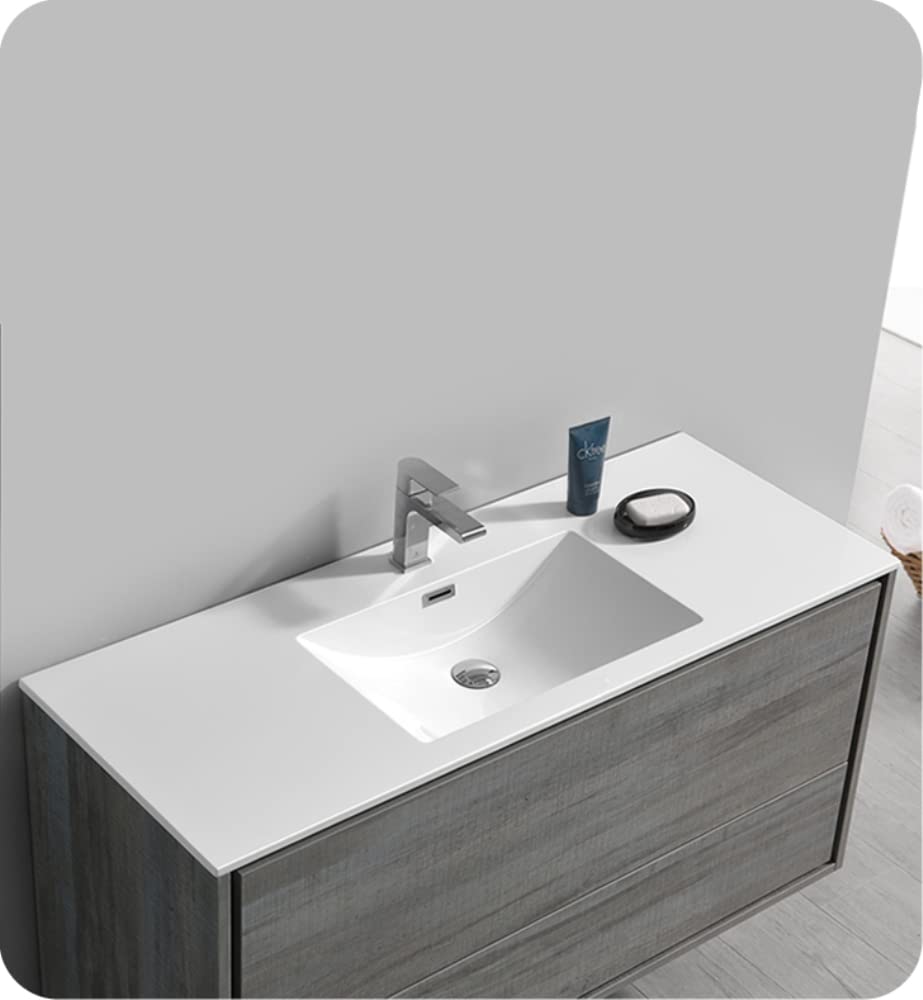 Fresca FVN9248OG Fresca Catania 48" Ocean Gray Wall Hung Modern Bathroom Vanity w/ Medicine Cabinet