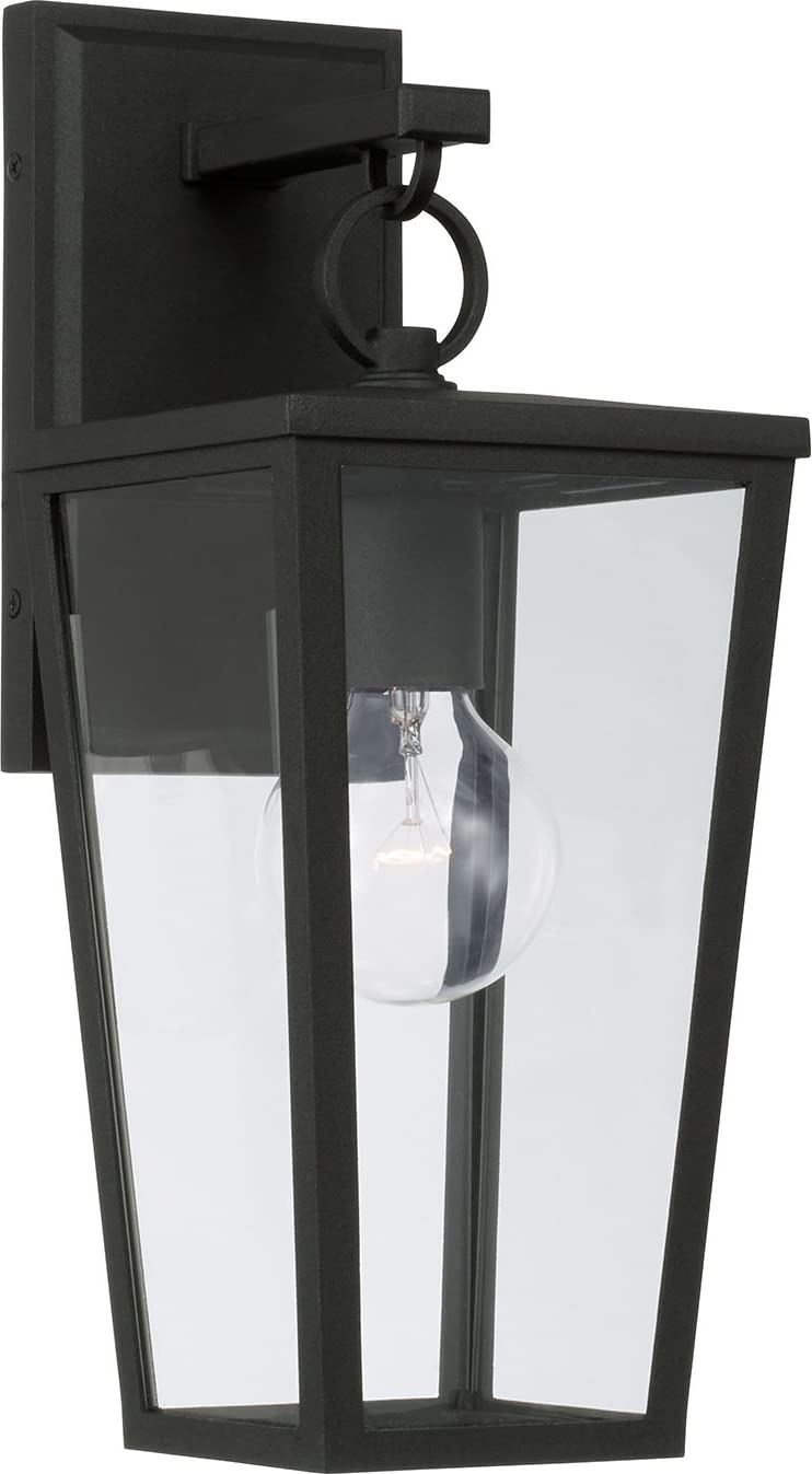 Capital Lighting 948111BK Elliott 1 Light Outdoor Wall Lantern Black
