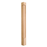 Hardware Resources CP-3-42RW 2-3/4" W x 2-3/4" D x 42" H Rubberwood Beaded Corner Post