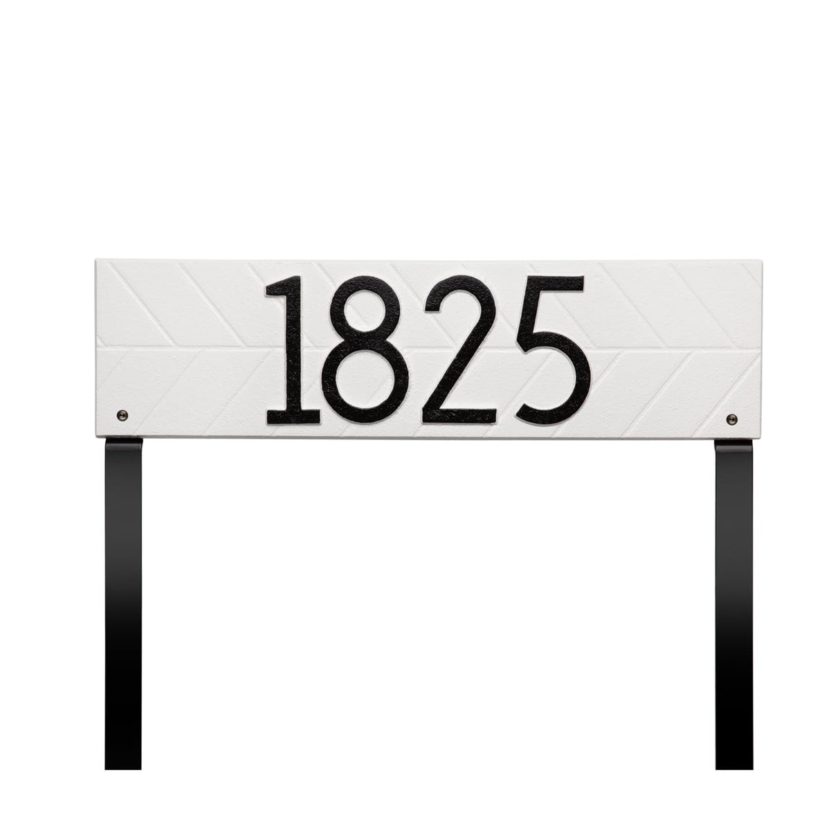 Whitehall 3909WH - Herringbone Horizontal Plaque, Standard Lawn 1-line