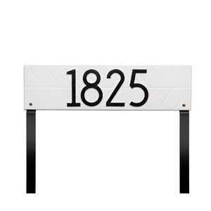 Whitehall 3909WH - Herringbone Horizontal Plaque, Standard Lawn 1-line