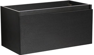 Fresca FCB8008BW Fresca Mezzo 36" Black Wall Hung Modern Bathroom Cabinet
