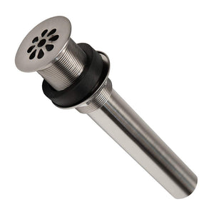 Premier Copper Products D-207BN 1.5-Inch Non-Overflow Grid Bathroom Sink Drain - Brushed Nickel