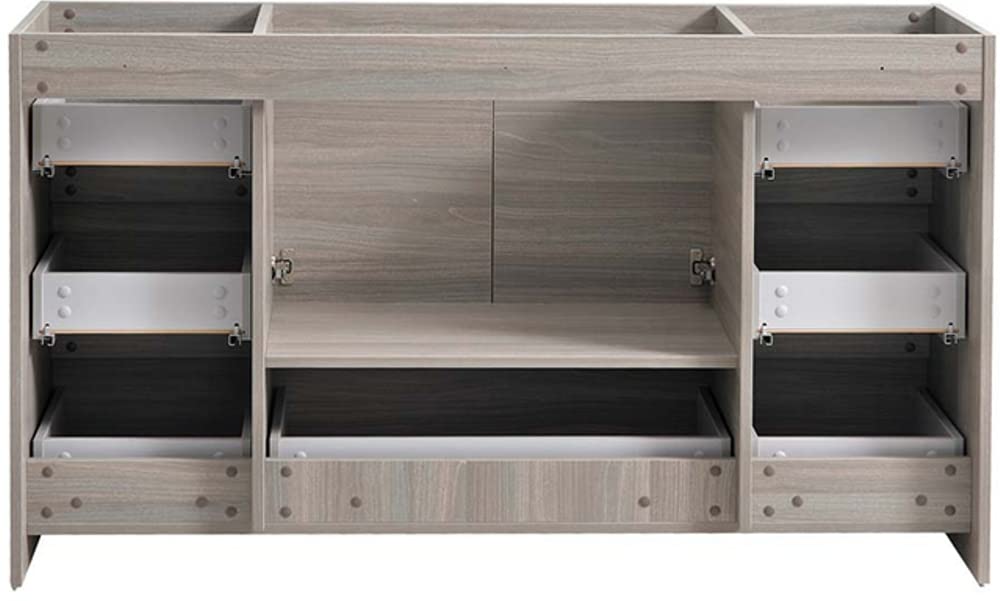 Fresca FCB9360MGO-S Fresca Lazzaro 60" Gray Wood Free Standing Single Sink Modern Bathroom Cabinet