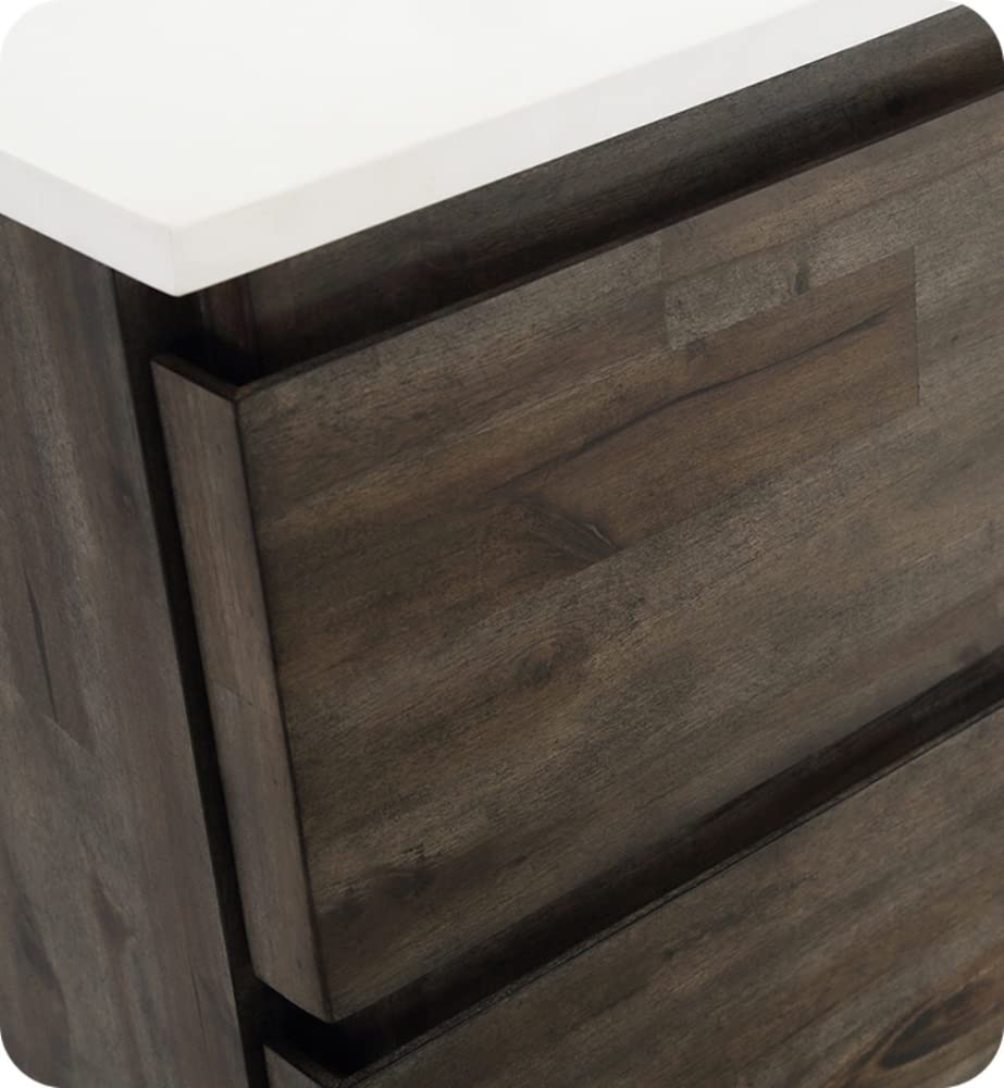 Fresca FVN3130ACA-FS Fresca Formosa 30" Floor Standing Modern Bathroom Vanity w/ Open Bottom & Mirror