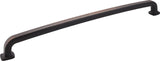 Jeffrey Alexander MO6373-18SBZ 18" Center-to-Center Satin Bronze Belcastel 1 Appliance Handle