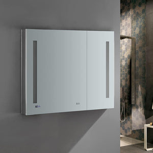 Fresca FMC013630 Fresca Tiempo 36" Wide x 30" Tall Bathroom Medicine Cabinet w/ LED Lighting & Defogger