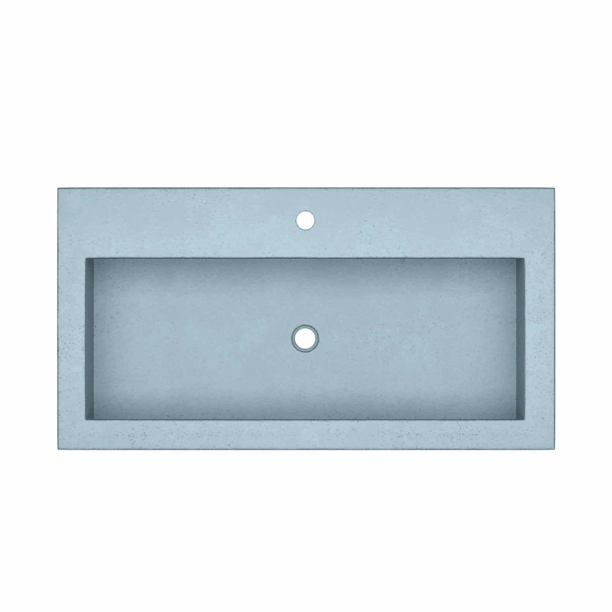 Native Trails NSL3619-P Native Stone Trough Bathroom Sink, 36" x 19", Pearl, Single Faucet Hole