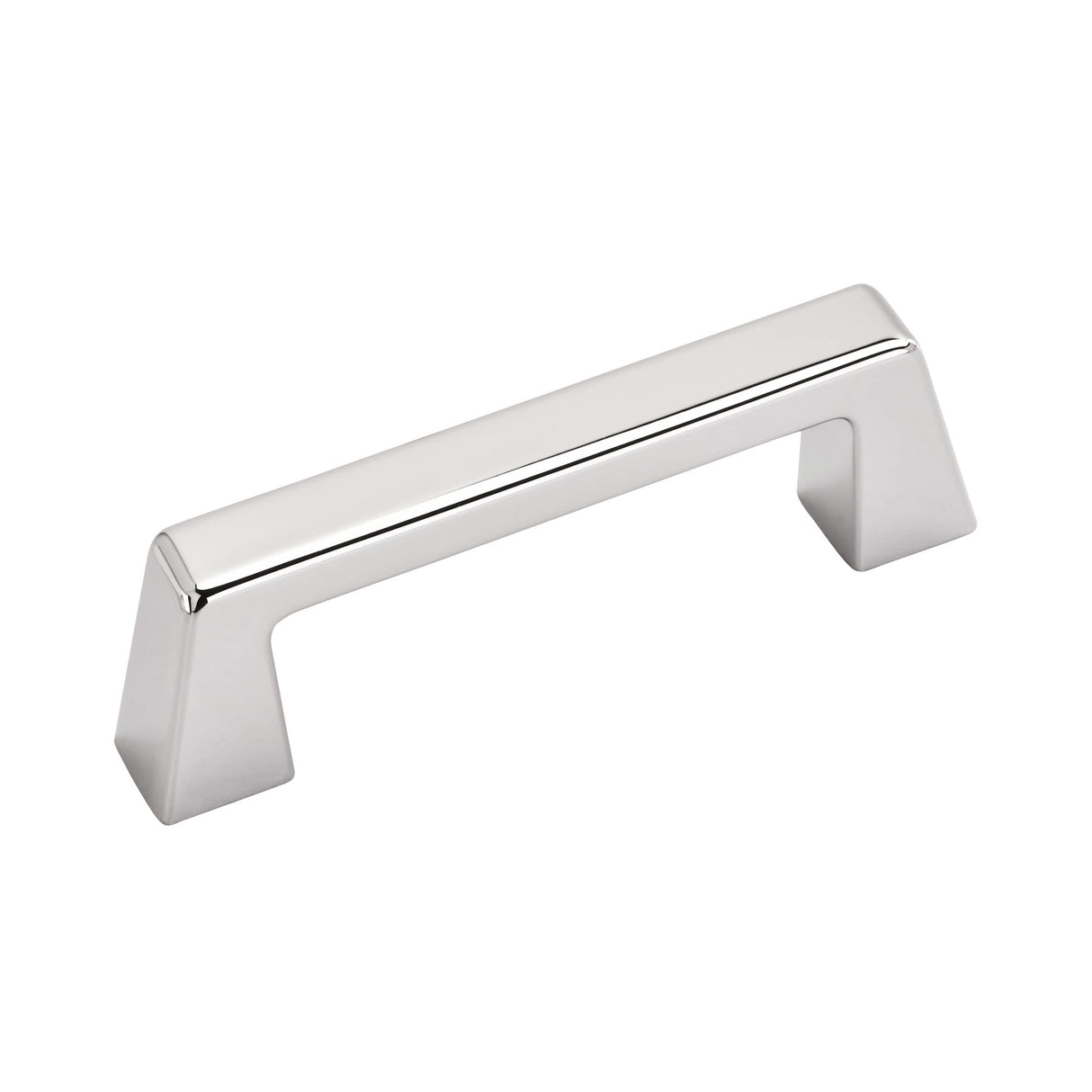 Amerock Cabinet Pull Polished Chrome 3 inch (76 mm) Center to Center Blackrock 1 Pack Drawer Pull Drawer Handle Cabinet Hardware