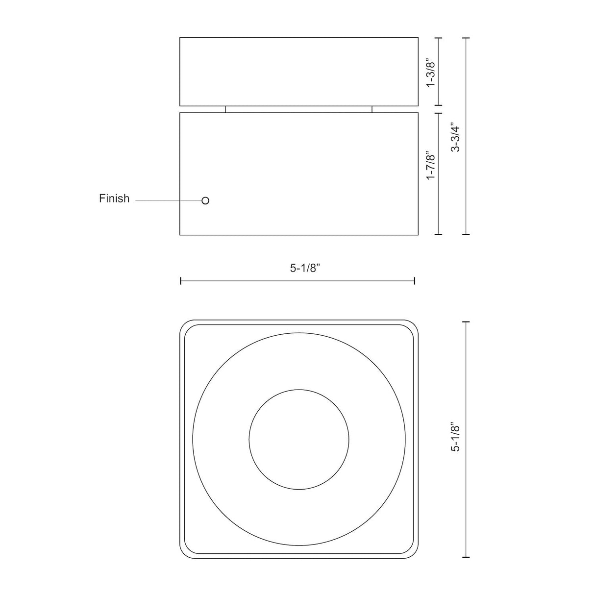 Kuzco FM9304-WH SOLO 5" FM White 120V ELV LED 3000K 90CRI 20W