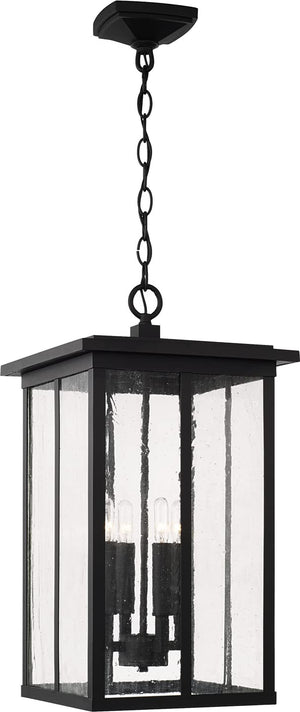 Capital Lighting 943844BK Barrett 4 Light Outdoor Hanging Lantern Black