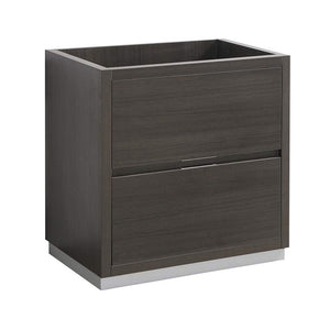 Fresca FCB8430GO Fresca Valencia 30" Gray Oak Free Standing Modern Bathroom Cabinet