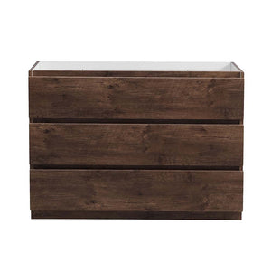 Fresca FCB9348RW Fresca Lazzaro 48" Rosewood Free Standing Modern Bathroom Cabinet