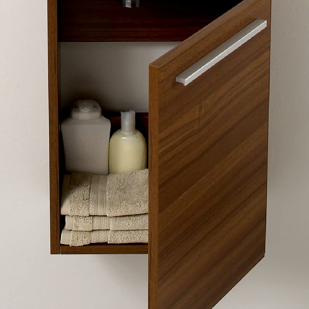 Fresca FCB8002GO-I Fresca Pulito 16" Small Gray Oak Modern Bathroom Vanity w/ Integrated Sink