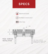 Pfister 3-Hole Fixed Roman Tub Rough-In Valve