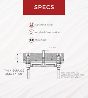 Pfister Unfinished Pfirst Series Roman Tub Valve 0X6-050R