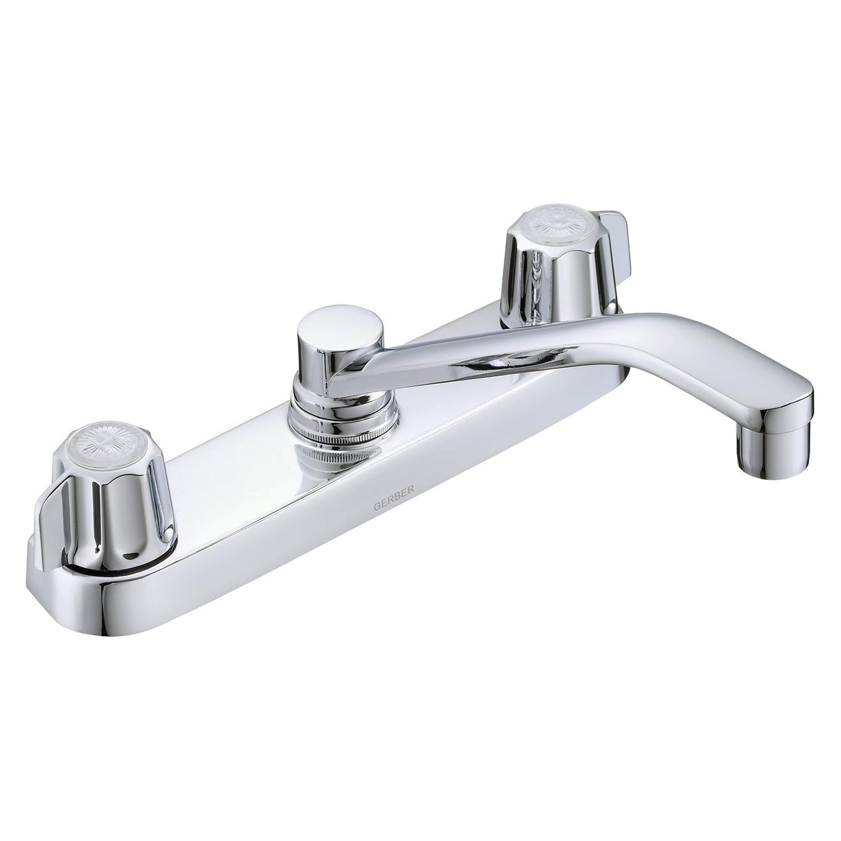 Gerber G0742406 Chrome Classics Two Handle Kitchen Faucet Deck Plate MOUNTED...