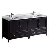 Fresca FCB20-3636ES-CWH-U Double Sink Cabinets with Sinks