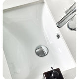 Fresca FVN6124WH-UNS Fresca Lucera 24" White Wall Hung Undermount Sink Modern Bathroom Vanity w/ Medicine Cabinet