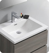 Fresca FVN9324MGO Fresca Lazzaro 24" Gray Wood Free Standing Modern Bathroom Vanity w/ Medicine Cabinet