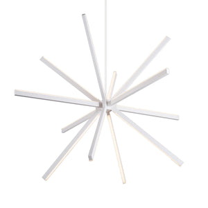 Kuzco CH14356-WH SIRIUS 56" CH White 120V TRIAC/ELV LED 3000K 90CRI 67W