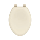 Gerber G009921325 Bone Adjustable Slow Close Elongated Toilet Seat With Cover