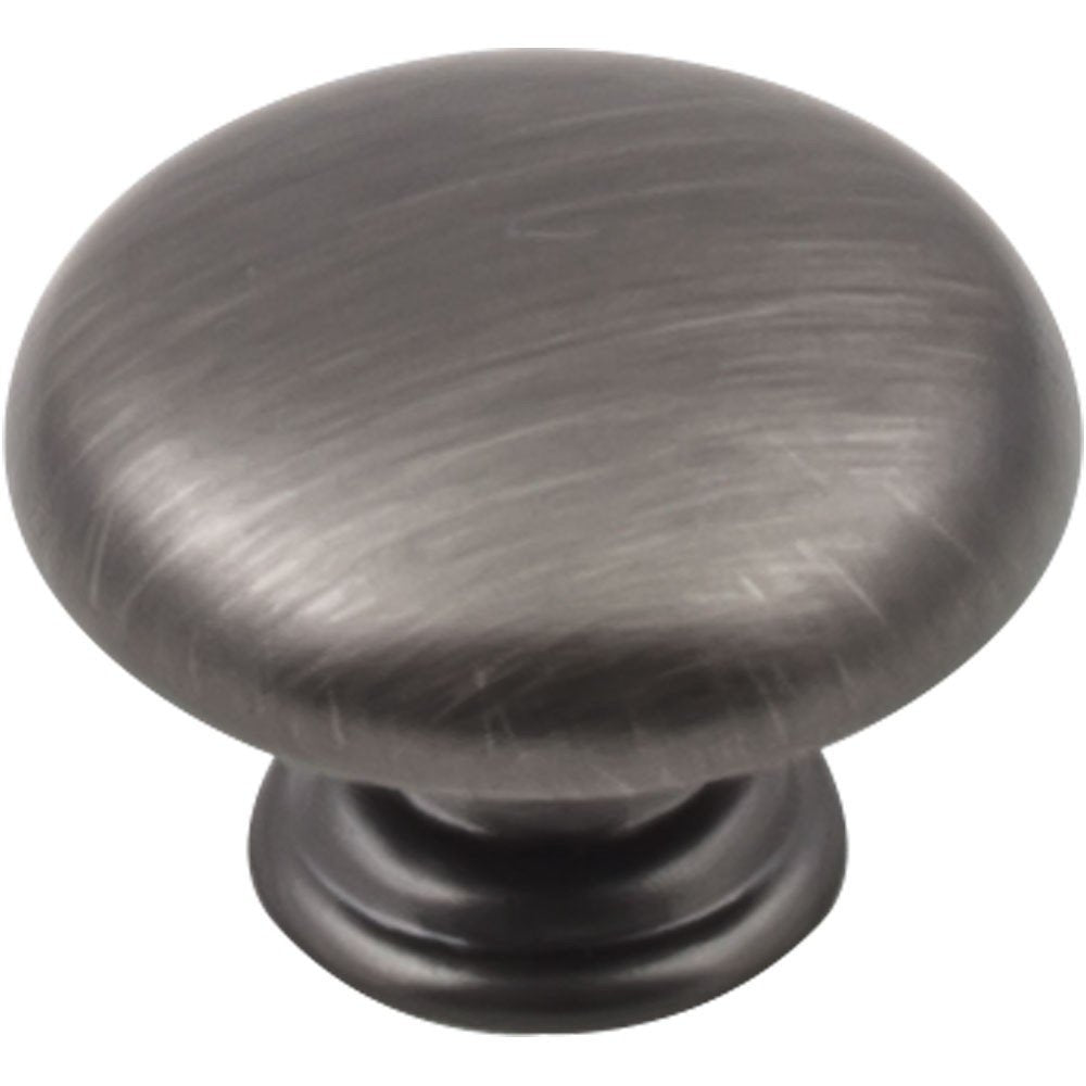 Elements 3950-BNBDL 1-3/16" Diameter Brushed Pewter Gatsby Cabinet Mushroom Knob