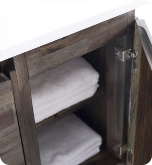 Fresca FVN31-123012ACA-FC Fresca Formosa 54" Floor Standing Modern Bathroom Vanity w/ Mirror