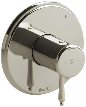 Retro 1/2" Therm & Pressure Balance Trim with 3 FunctionsPOLISHED NICKEL