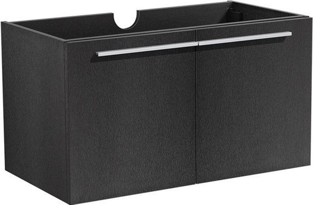 Fresca FCB8090BW Fresca Vista 36" Black Modern Bathroom Cabinet