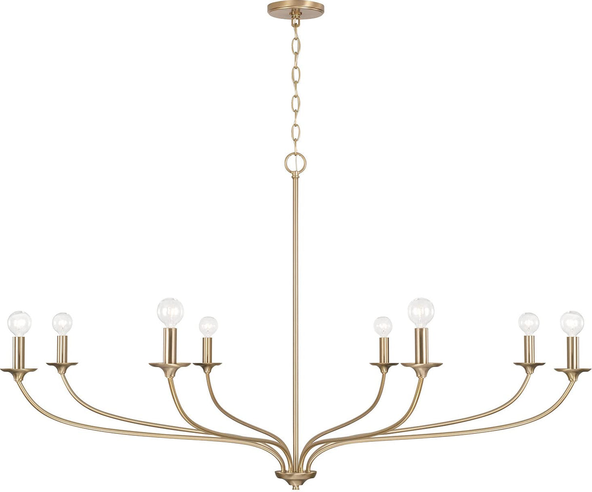 Capital Lighting 449981MA Dolan 8 Light Chandelier Matte Brass