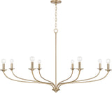 Capital Lighting 449981MA Dolan 8 Light Chandelier Matte Brass