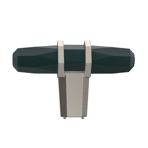 Amerock Cabinet Knob Black Bronze/Satin Nickel 2-1/2 inch (64 mm) Length London 1 Pack Drawer Knob Cabinet Hardware