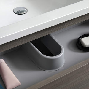Fresca FVN9360MGO-S Fresca Lazzaro 60" Gray Wood Free Standing Single Sink Modern Bathroom Vanity w/ Medicine Cabinet