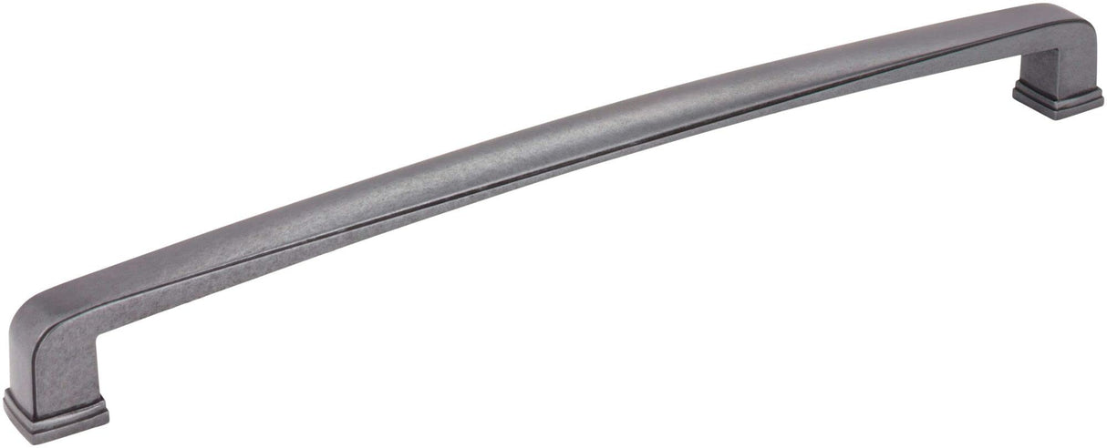 Jeffrey Alexander 1092-12DACM 12" Center-to-Center Gun Metal Square Milan 1 Appliance Handle