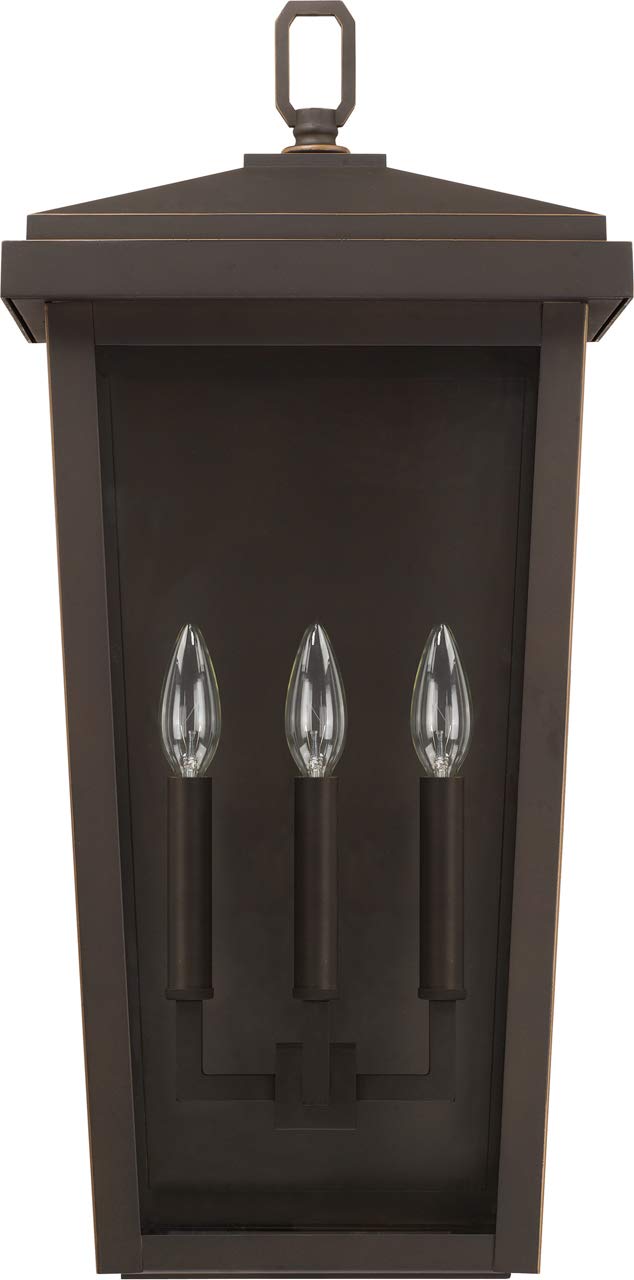 Capital Lighting 926232OZ Donnelly 3 Light Outdoor Wall Lantern Oiled Bronze