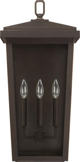 Capital Lighting 926232OZ Donnelly 3 Light Outdoor Wall Lantern Oiled Bronze