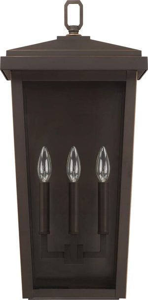 Capital Lighting 926232OZ Donnelly 3 Light Outdoor Wall Lantern Oiled Bronze