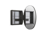 Kohler Verdera 24" x 34" Oval Framed Medicine Cabinet - Matte Black