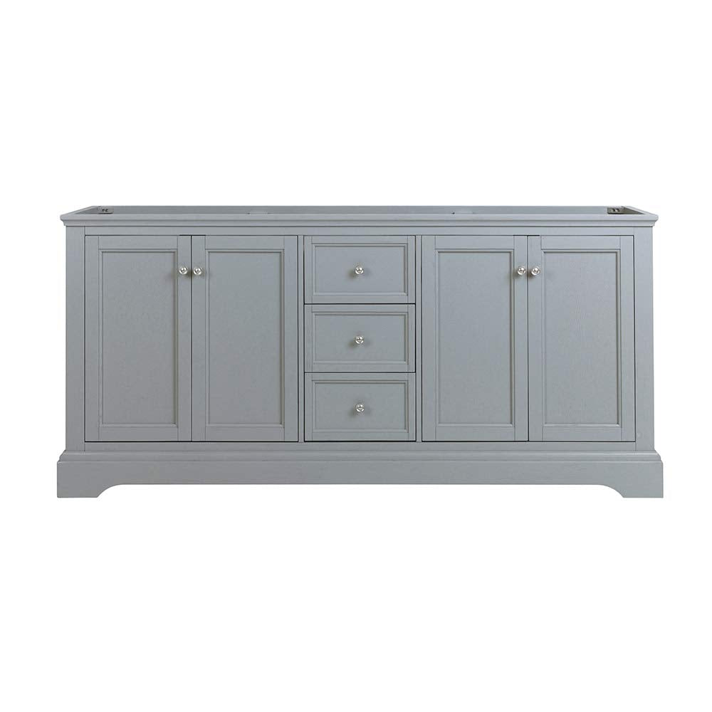 Fresca FCB2472WHM Fresca Windsor 72" Matte White Traditional Double Sink Bathroom Cabinet