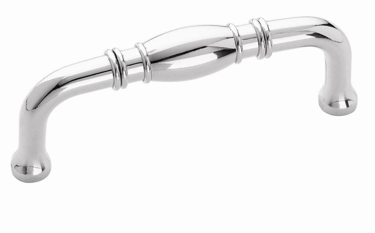 Amerock Cabinet Pull Polished Chrome 3 inch (76 mm) Center to Center Granby 1 Pack Drawer Pull Drawer Handle Cabinet Hardware