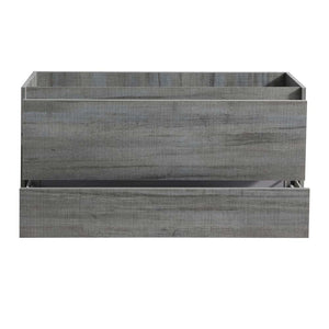 Fresca FCB9248RNW Fresca Catania 48" Rustic Natural Wood Wall Hung Modern Bathroom Cabinet